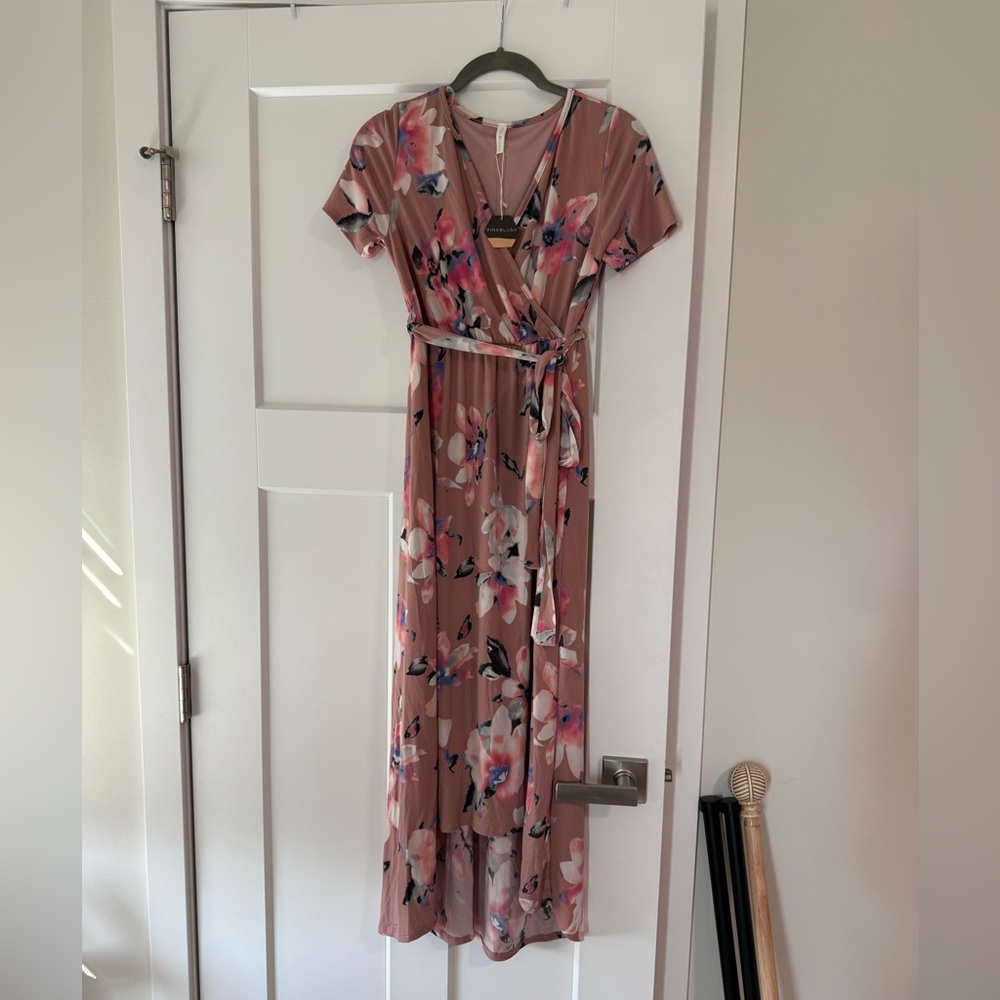 Pinkblush Floral Maxi Dress